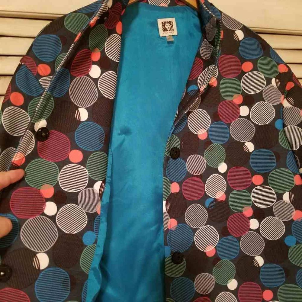 Anne Klein Dot Jacket 8 - Picture 3 of 7